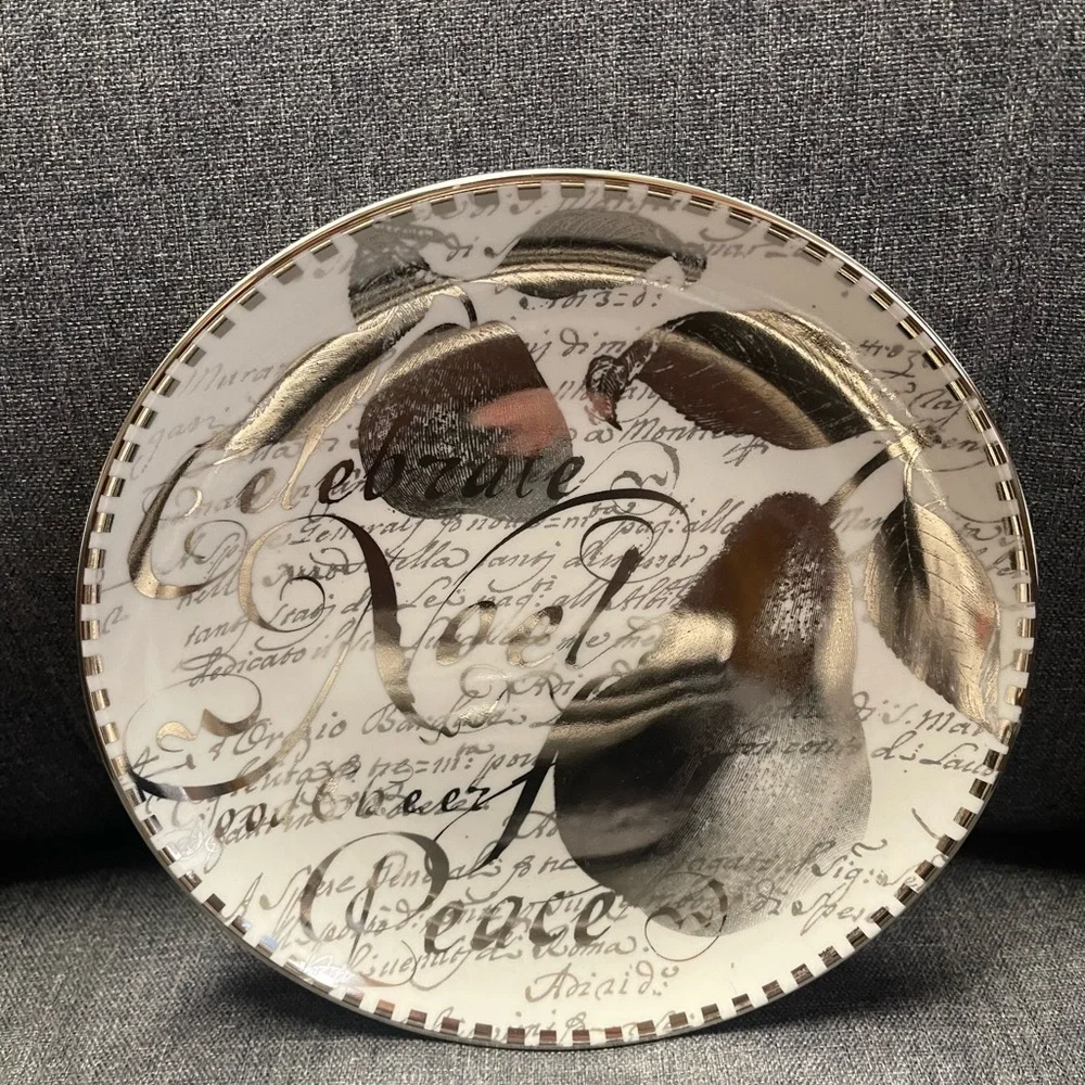 Restoration Hardware Christmas Holiday Plate Set